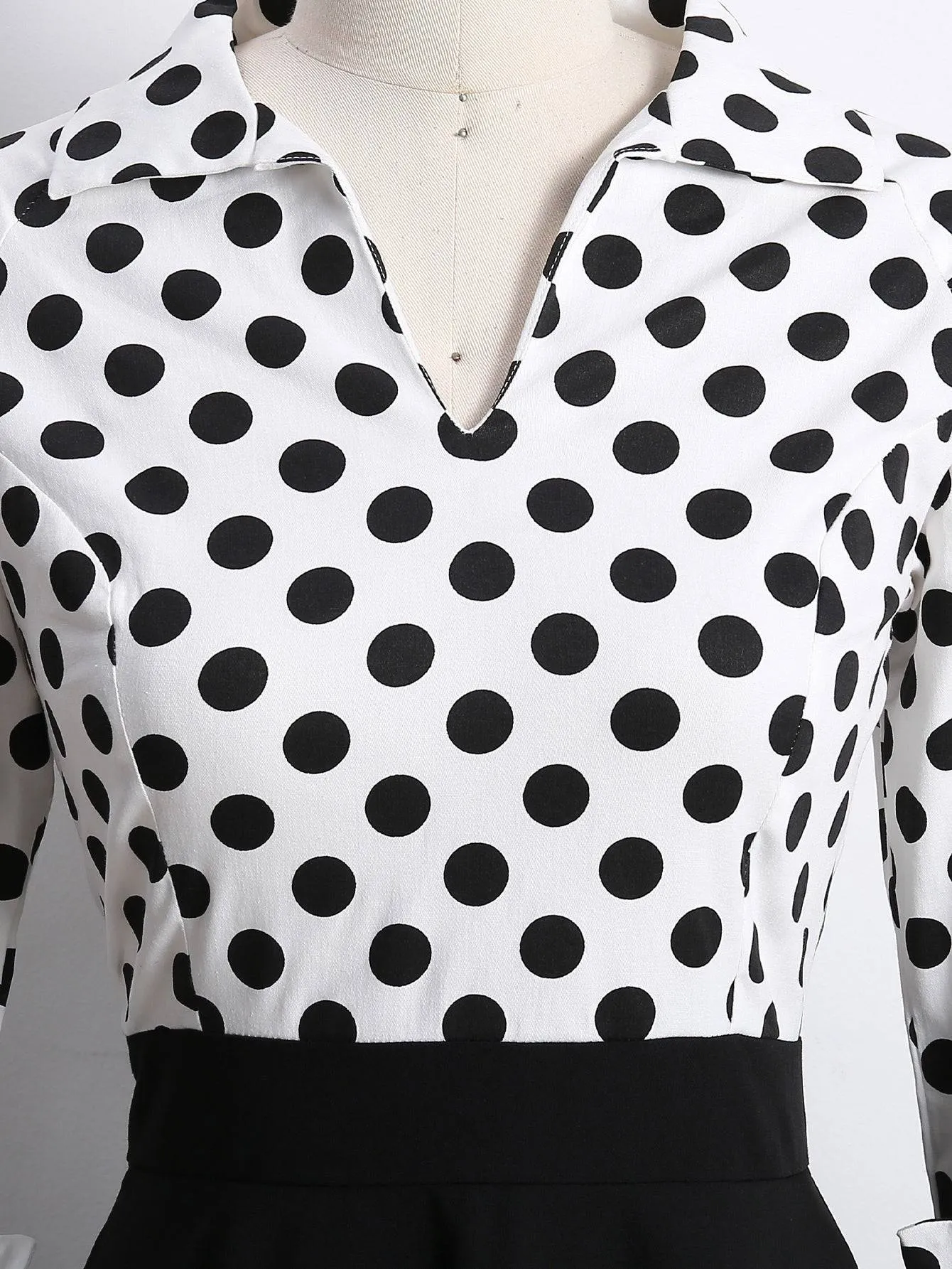 1950s Retro Rockabilly Princess Cosplay Dress Women's Polka Dot Retro Vintage Style Cocktail Party Swing Dress(S-2XL)