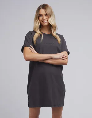 AAE Washed Tee Dress- Washed Black