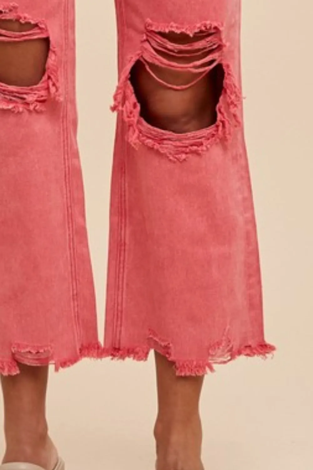 All About Denim Strawberry Distressed Jeans