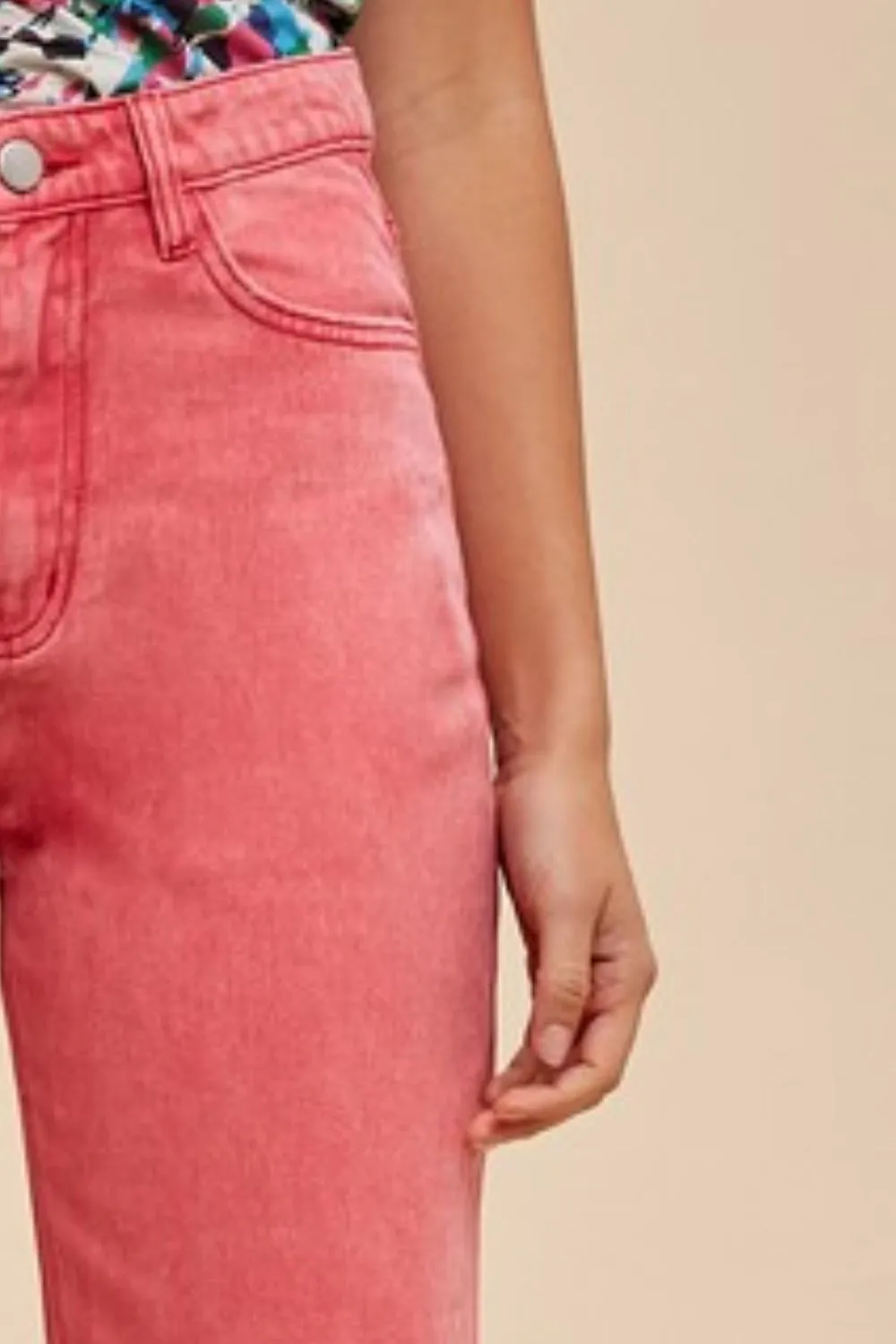 All About Denim Strawberry Distressed Jeans