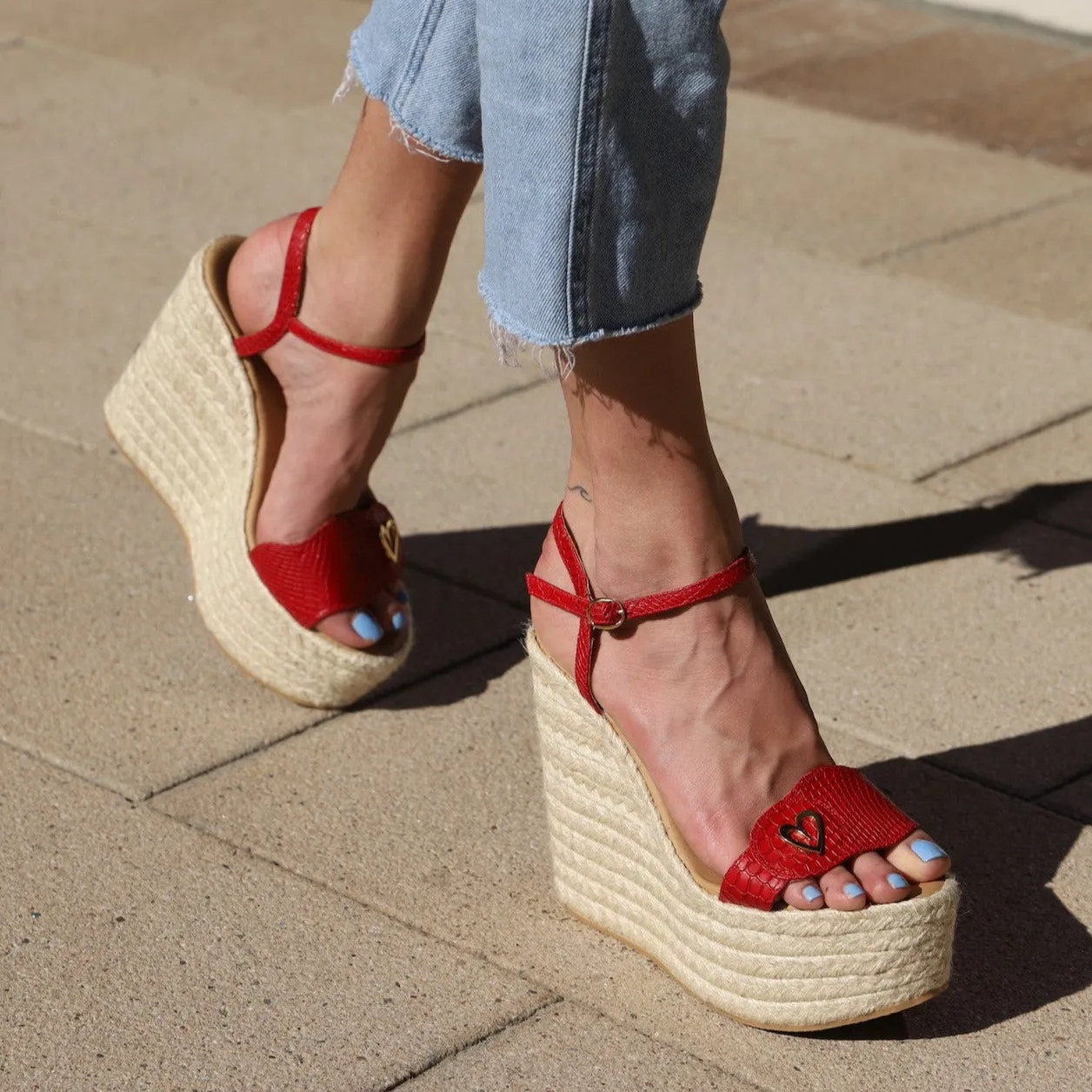 Amy Espadrilles - Red [ No Return - No Exchange ]