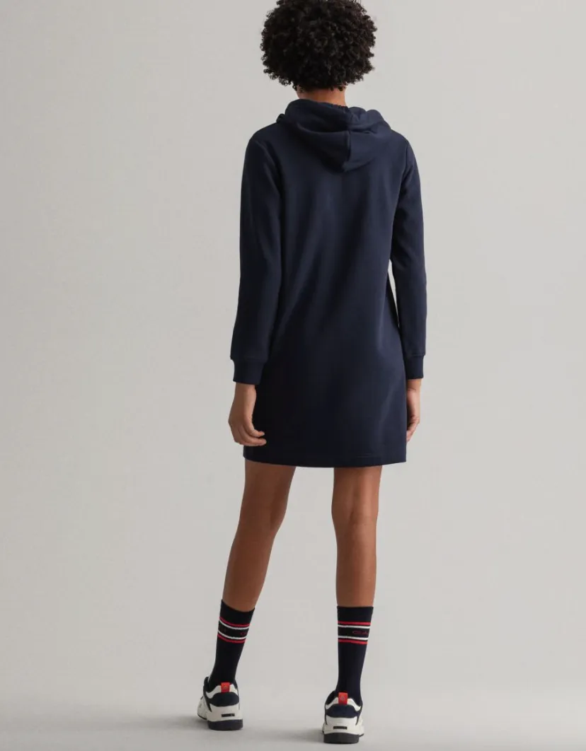 Archive Shield Hoodie Dress - Evening Blue