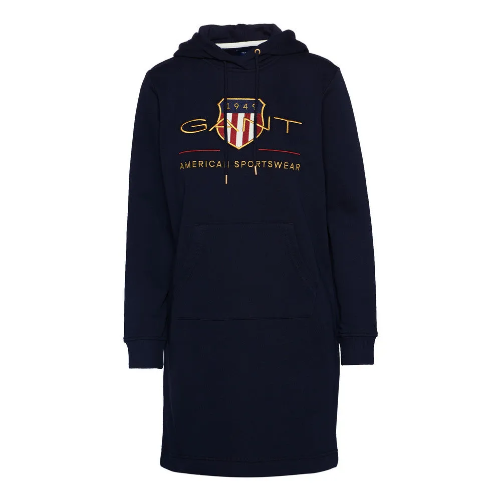 Archive Shield Hoodie Dress - Evening Blue
