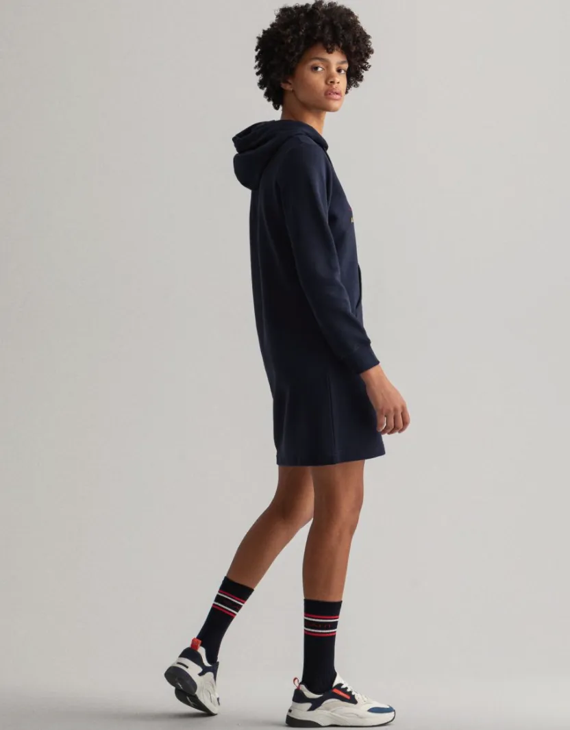 Archive Shield Hoodie Dress - Evening Blue