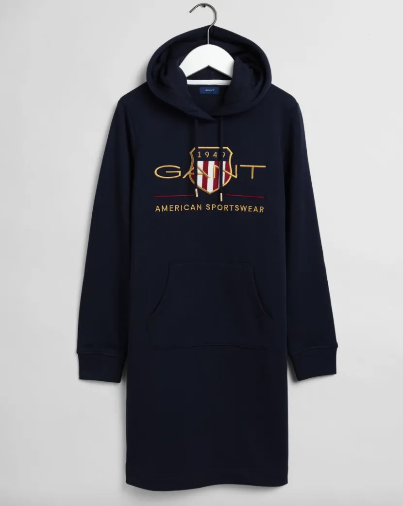 Archive Shield Hoodie Dress - Evening Blue