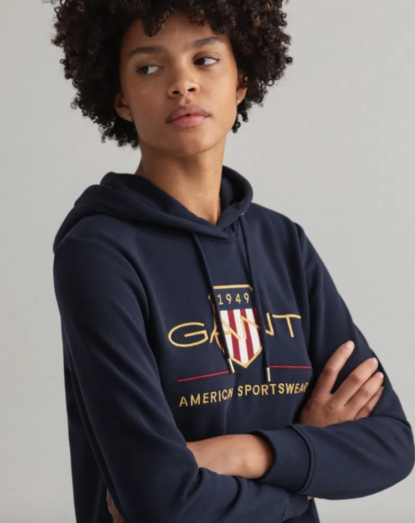 Archive Shield Hoodie Dress - Evening Blue