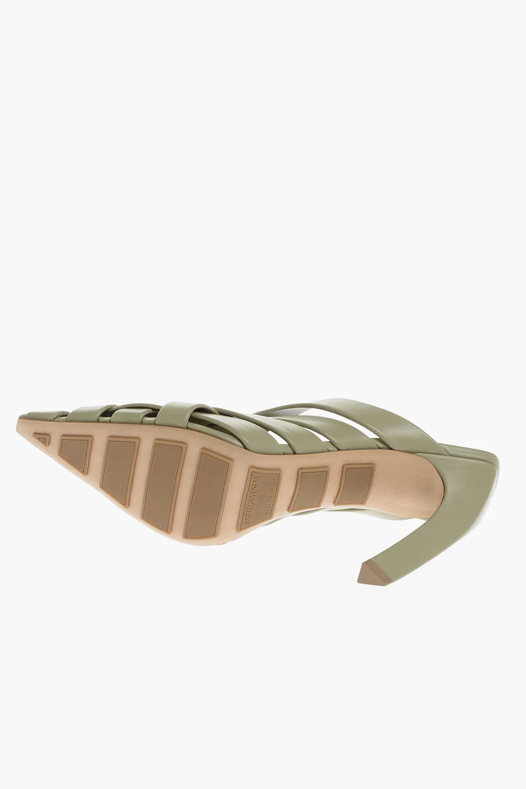 Bottega Veneta Pointed Braided Leather Mules