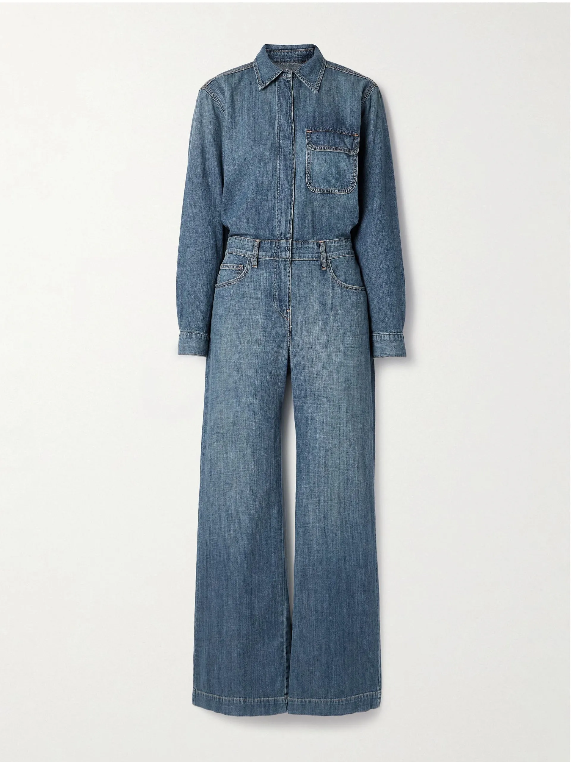 Boyfriend denim jumpsuit