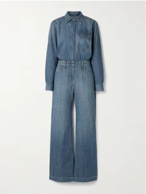 Boyfriend denim jumpsuit