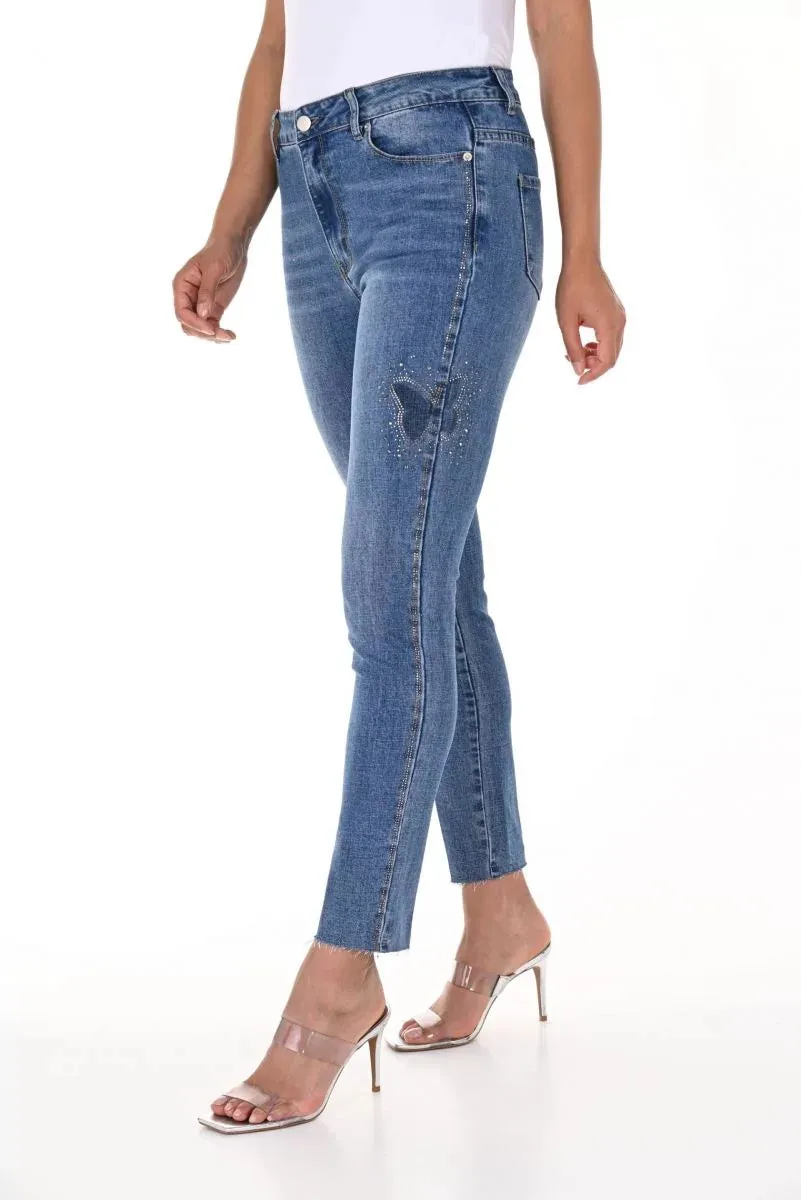 Butterfly Embellished Jean 246202