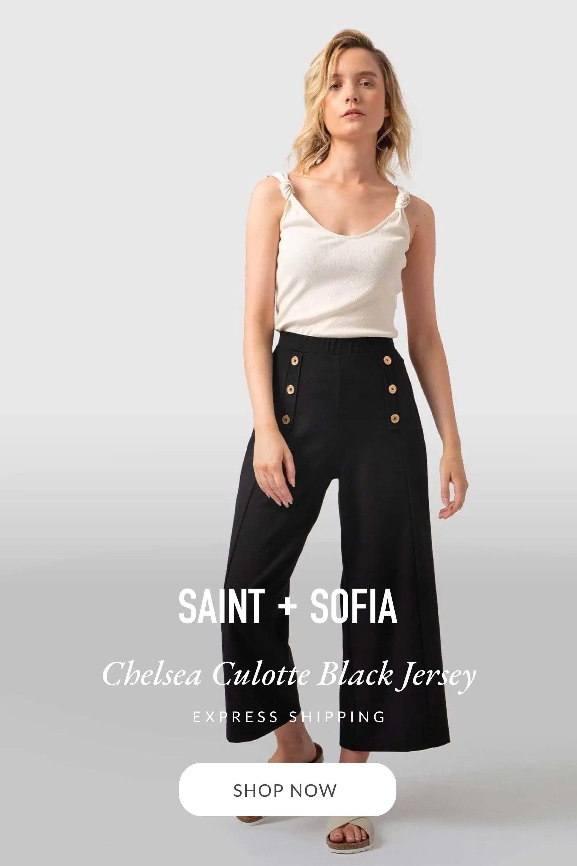 Chelsea Culotte - Black Jersey