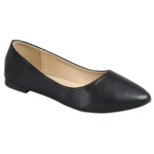 Classic Point Flats in Black