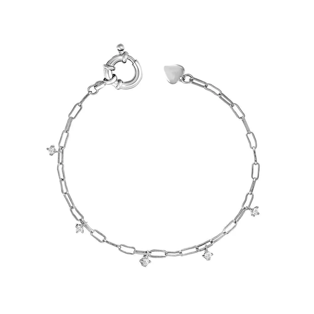 Curio Cottage Pure Silver Linked It Bracelet