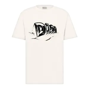 Dior Graffiti White T Shirt