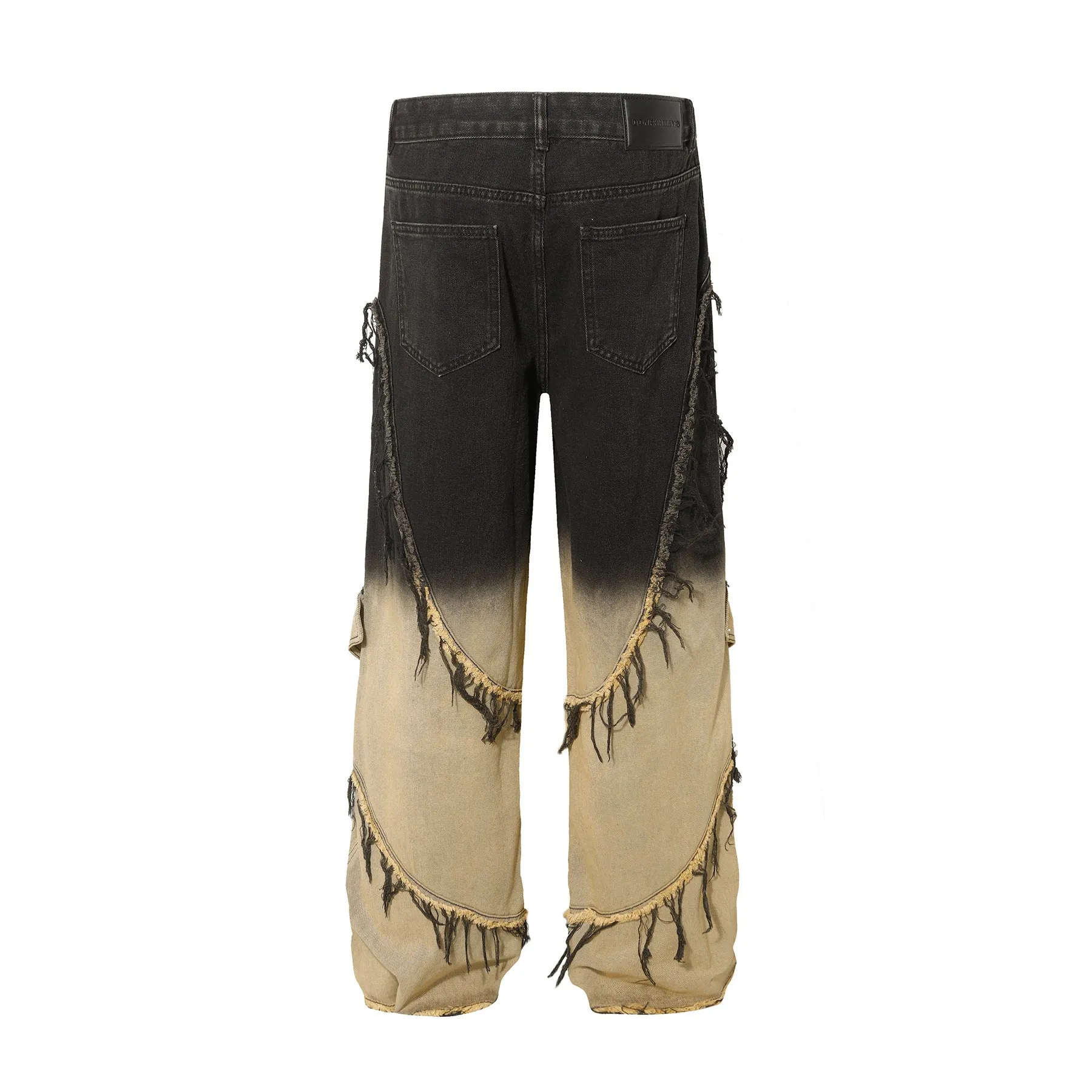 Distressed Ombre Cargo Pants
