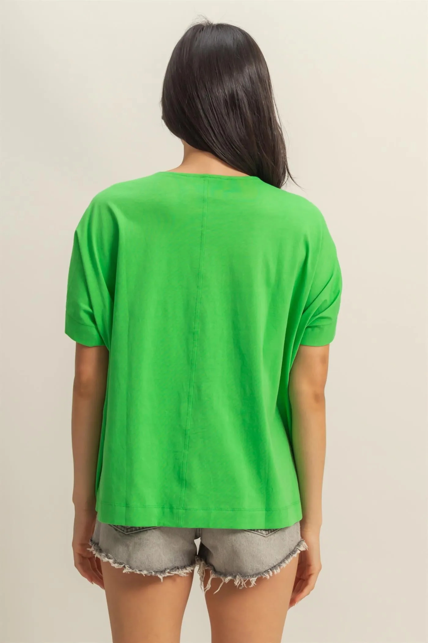 DZ24C137-Round Neck Short Sleeve Tee