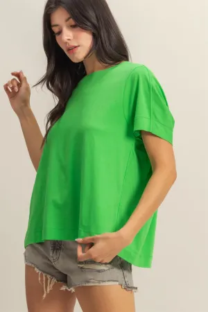 DZ24C137-Round Neck Short Sleeve Tee