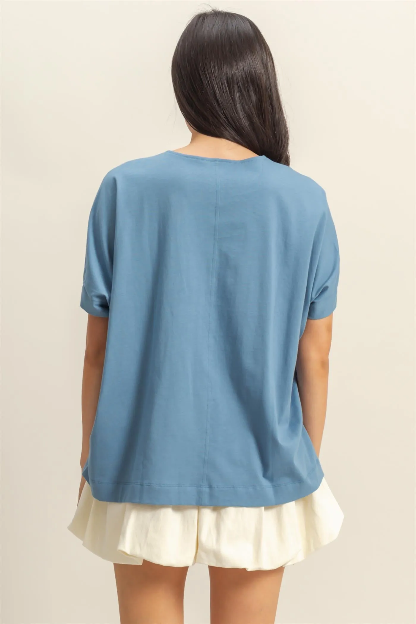 DZ24C137-Round Neck Short Sleeve Tee