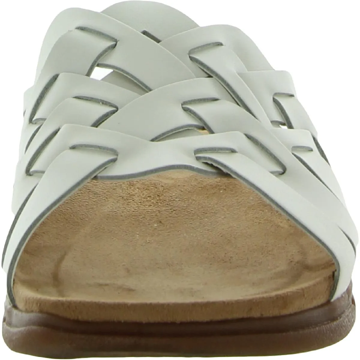 Easy Spirit Womens Marsha Woven Leather Wedge Sandals