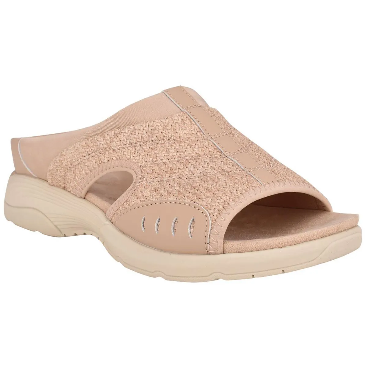 Easy Spirit Womens Traciee 2 Padded Insole Open Toe Slide Sandals