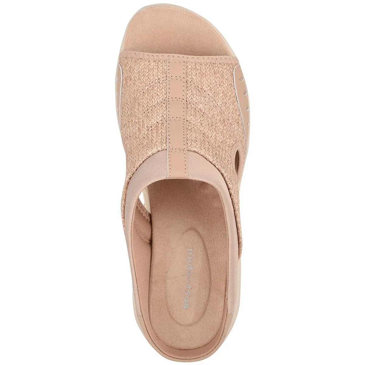 Easy Spirit Womens Traciee 2 Padded Insole Open Toe Slide Sandals