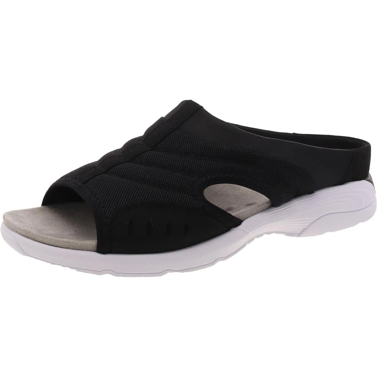 Easy Spirit Womens Traciee 2 Padded Insole Open Toe Slide Sandals