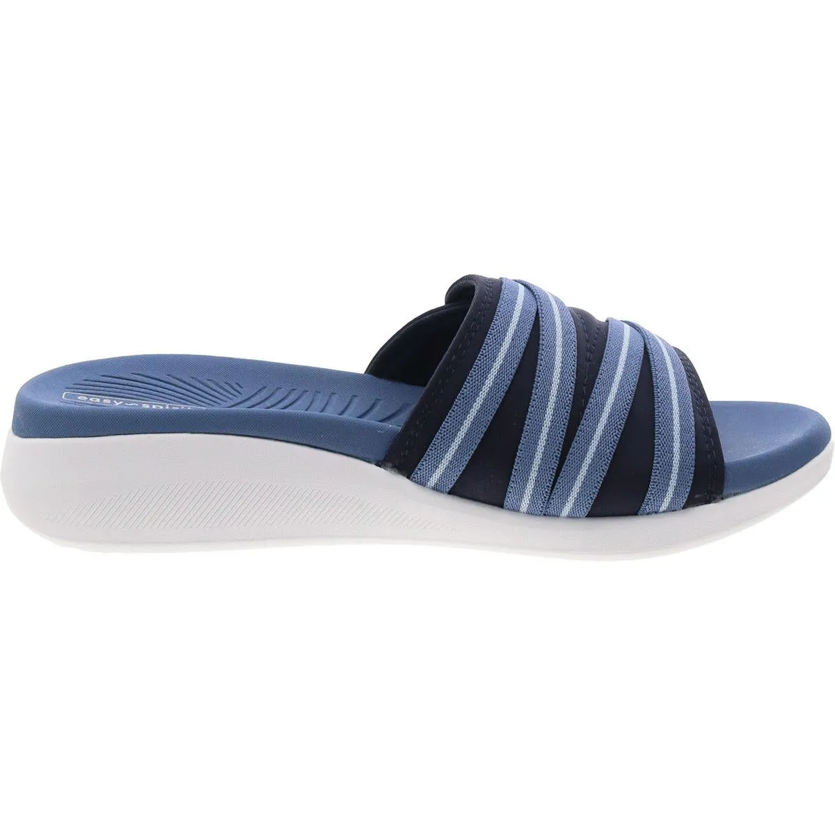 Easy Spirit Womens Wisher 2 Cushioned Footbed Peep-Toe Slide Sandals