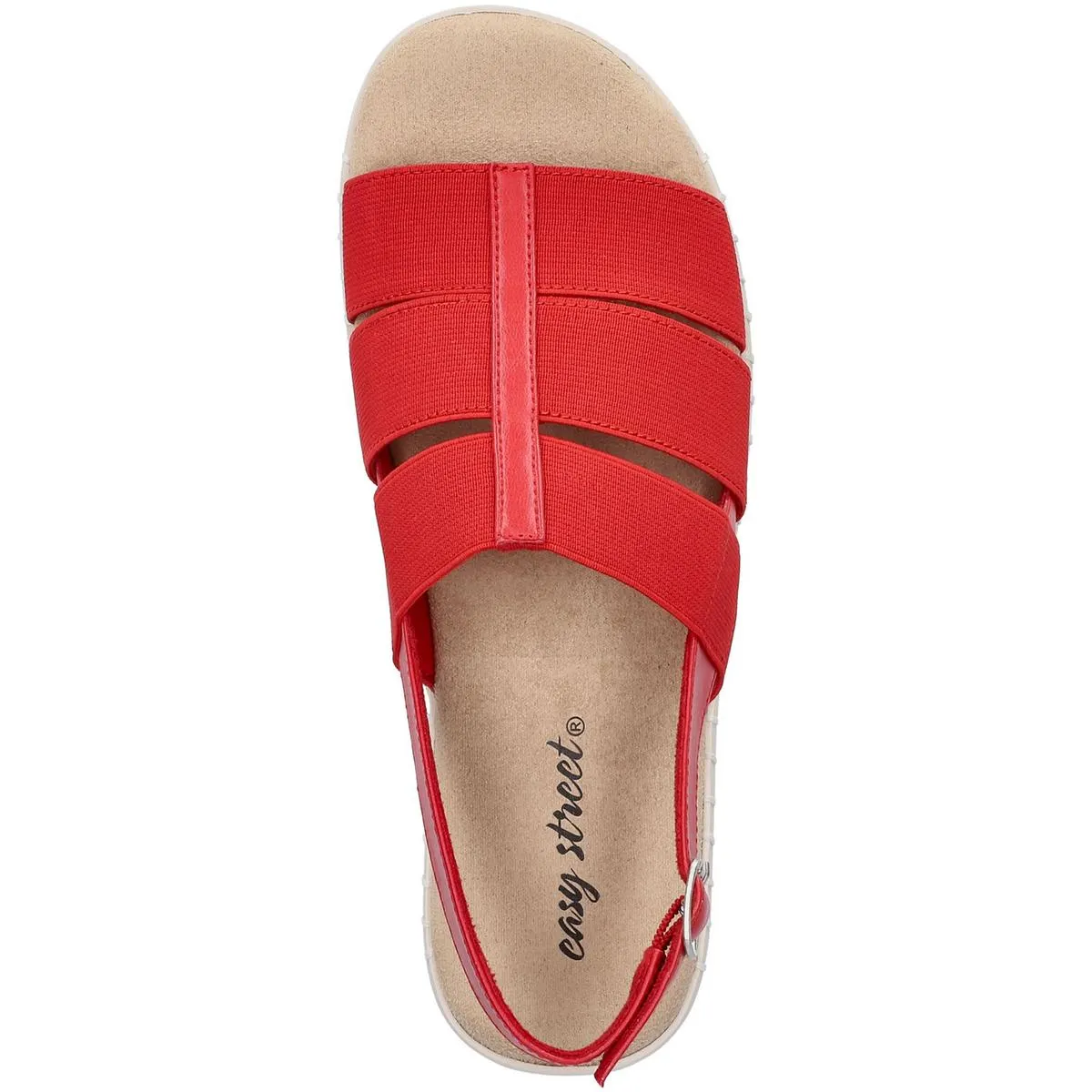 Easy Street Womens Maggie Comfort Casual Slingback Sandals