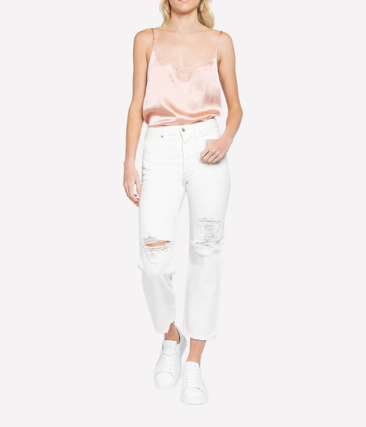 Emery Relaxed Crop Jean in Moonstone