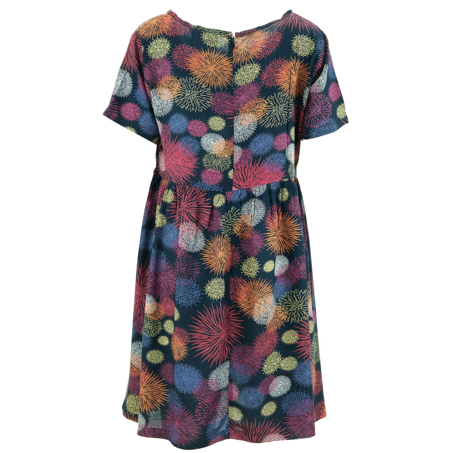 Empire Line Tea Dress - Fireworks Rayon