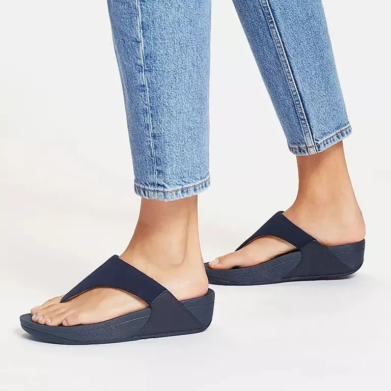 FitFlop Lulu Suede Toe Post - Midnight Navy