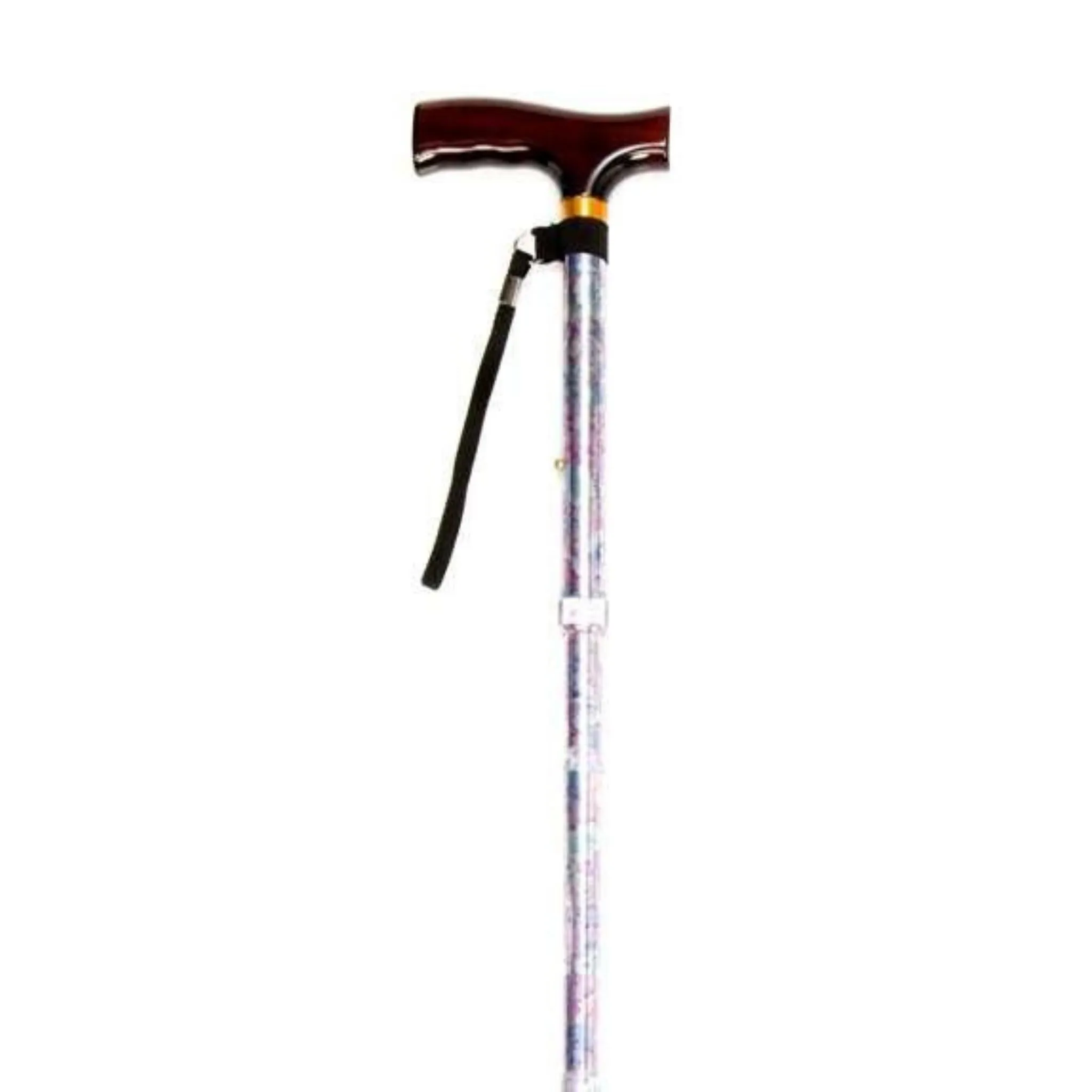 Folding Cane with Strap