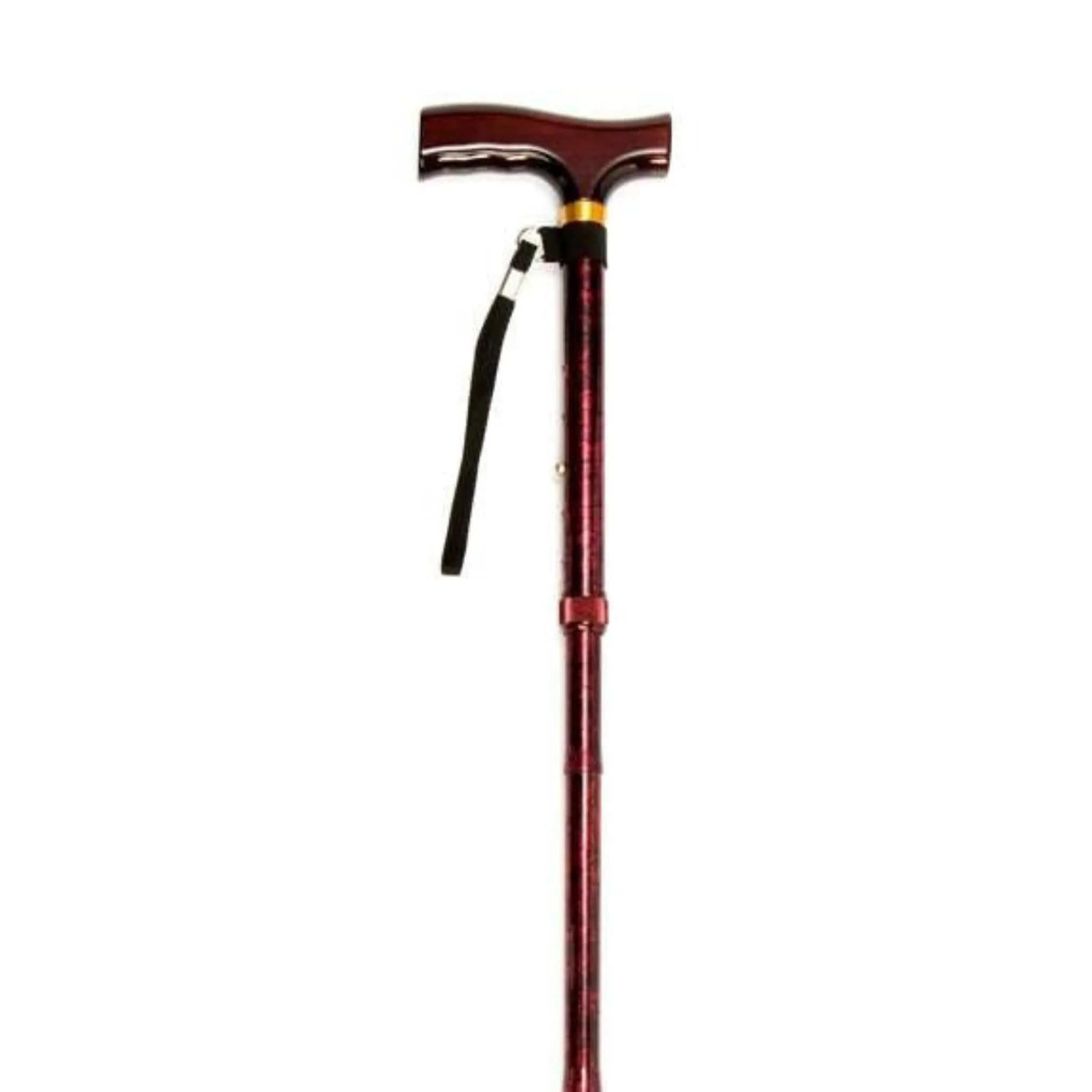 Folding Cane with Strap