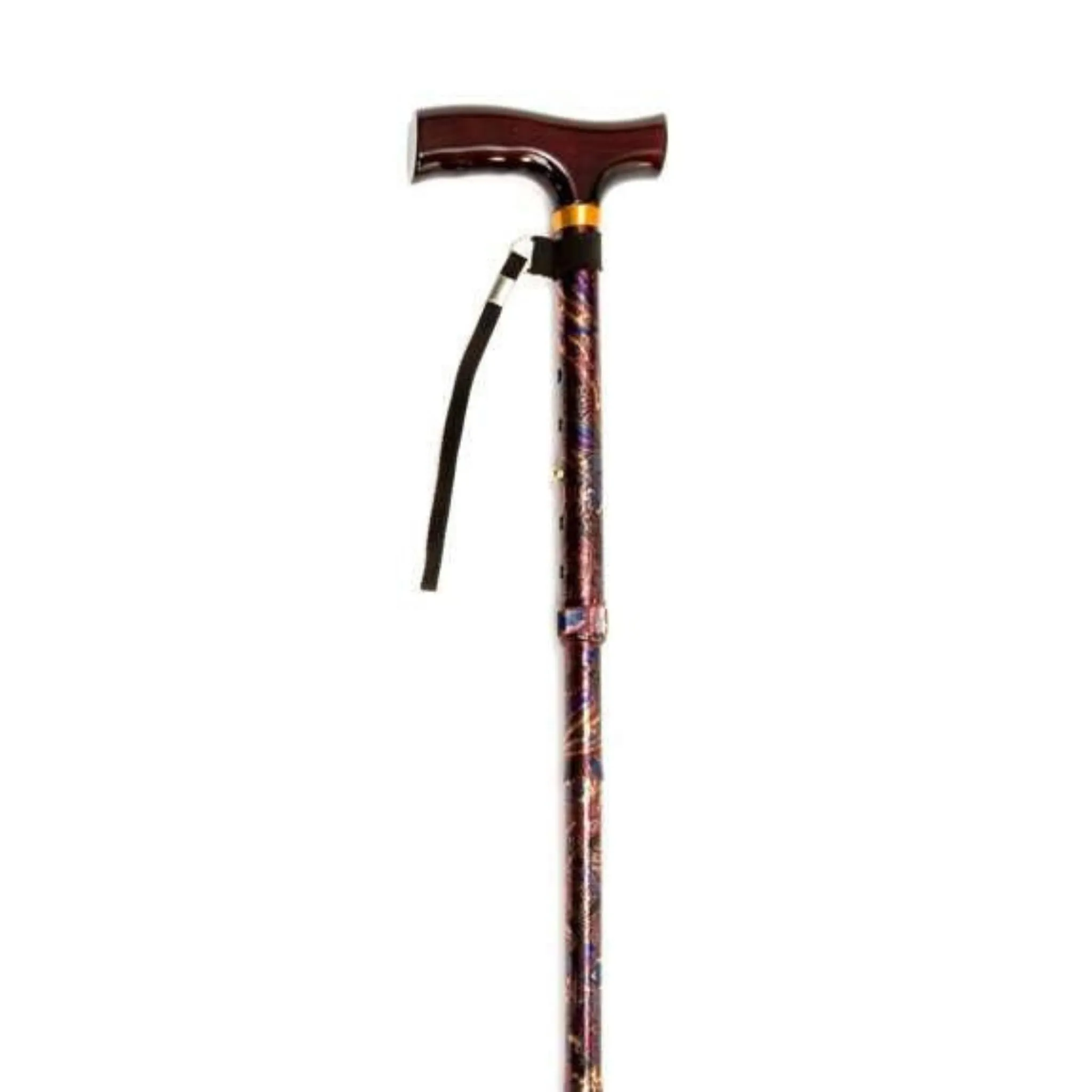 Folding Cane with Strap