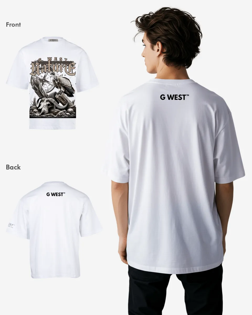 G-WEST NATURE OVERSIZED TEE GWROJMT200