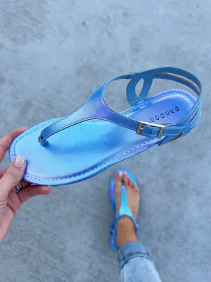 Give It A Shot Sandal in Blue (SALE)