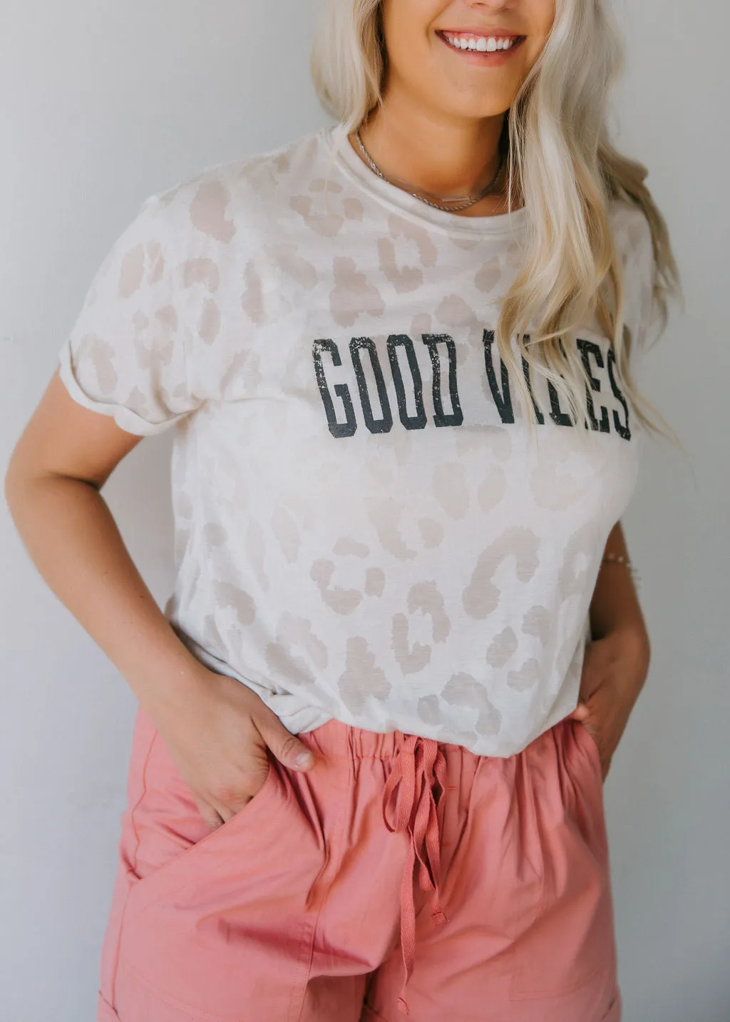 Good Vibes Burnout Graphic Tee