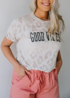 Good Vibes Burnout Graphic Tee