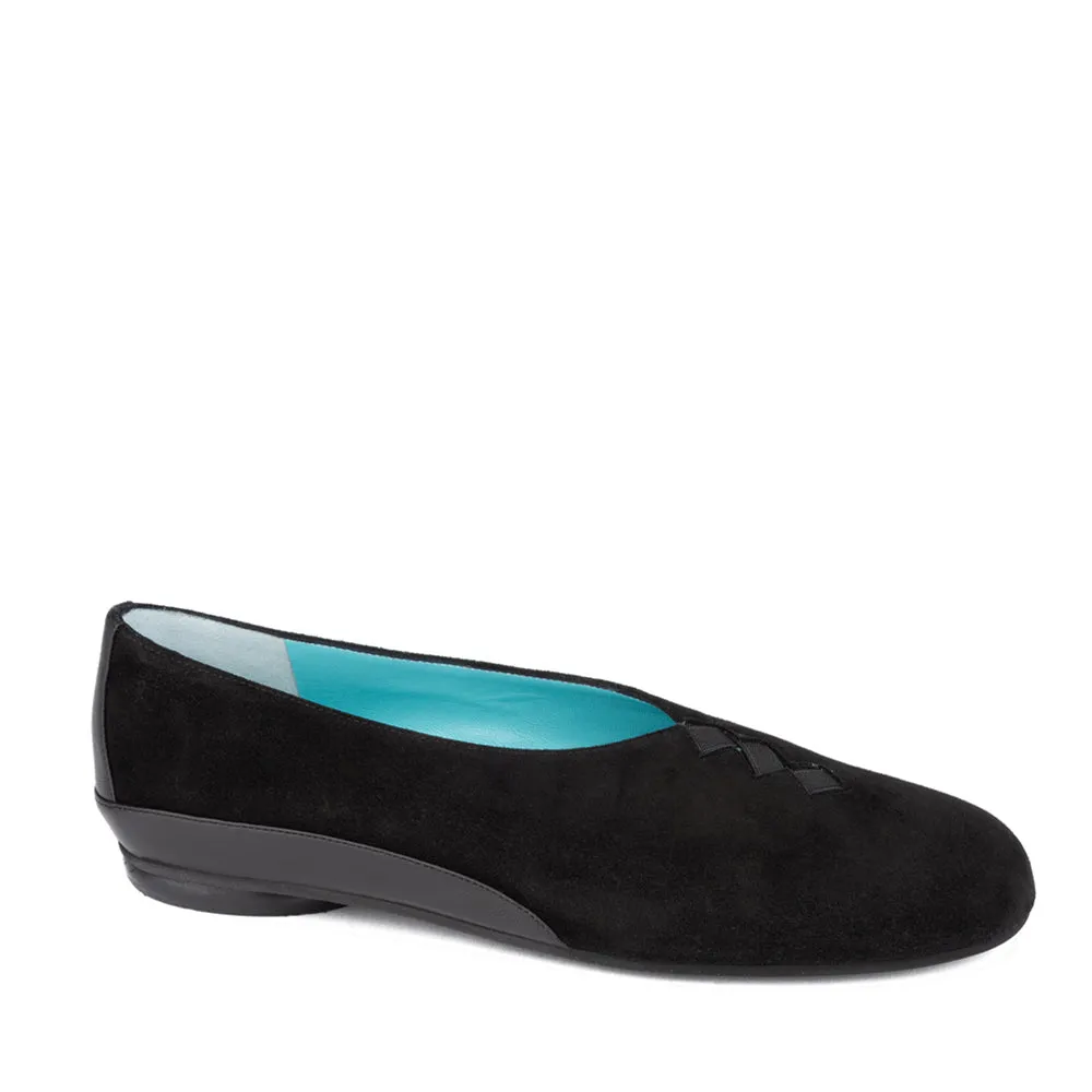 GRACE BLACK SUEDE NARROW