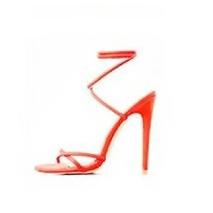 Hot Pink Heels Super High Heels Rubber Lace-up