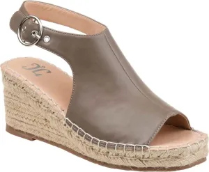 Journee Collection Women's Crew Wedge Sandal  Color Taupe Size 6M