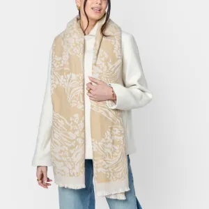 Katie Loxton Animal Blanket Scarf Soft Tan