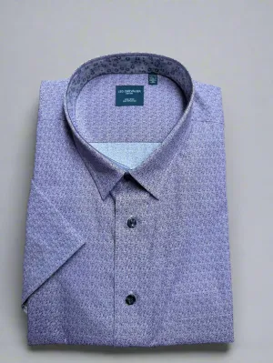 Leo Chevalier Short Sleeve Sport Shirt - Mauve 624377 8200