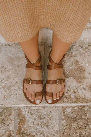 Lexy Leather Sandal - Brown