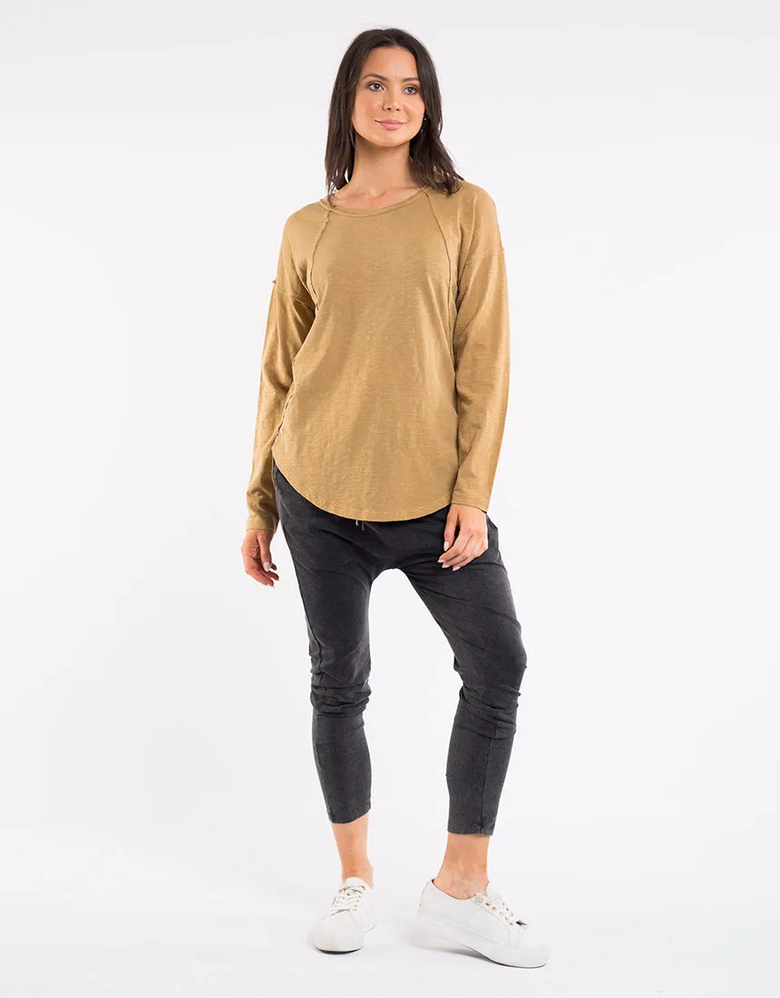 Mackenzie Long Sleeve Tee - Mustard