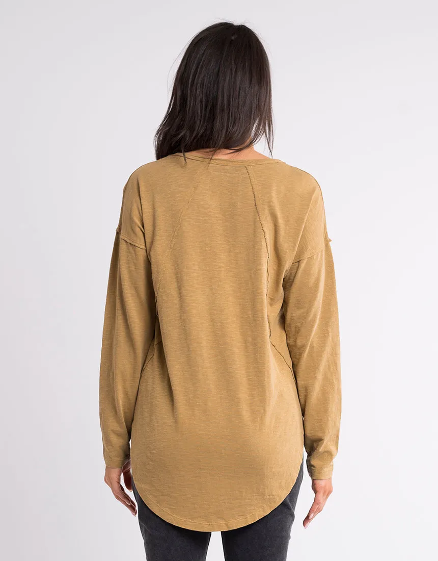 Mackenzie Long Sleeve Tee - Mustard