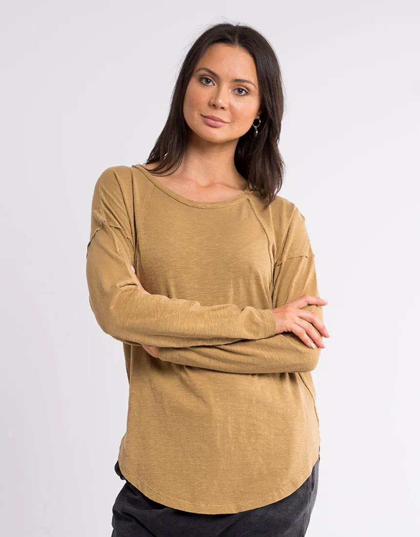 Mackenzie Long Sleeve Tee - Mustard