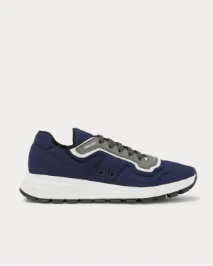Match Race Panelled Nylon, Leather and Rubber  Navy low top sneakers
