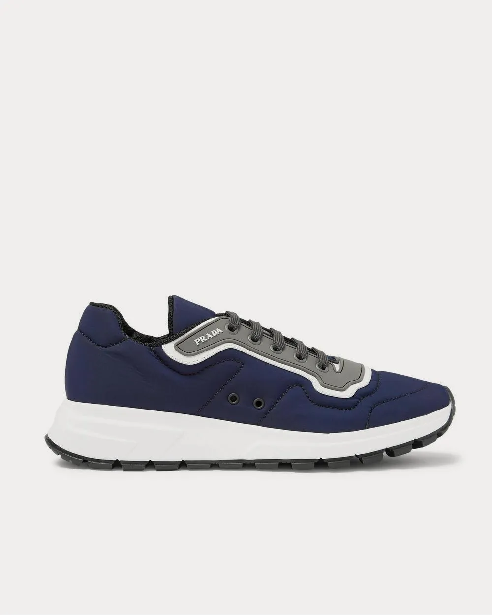 Match Race Panelled Nylon, Leather and Rubber  Navy low top sneakers