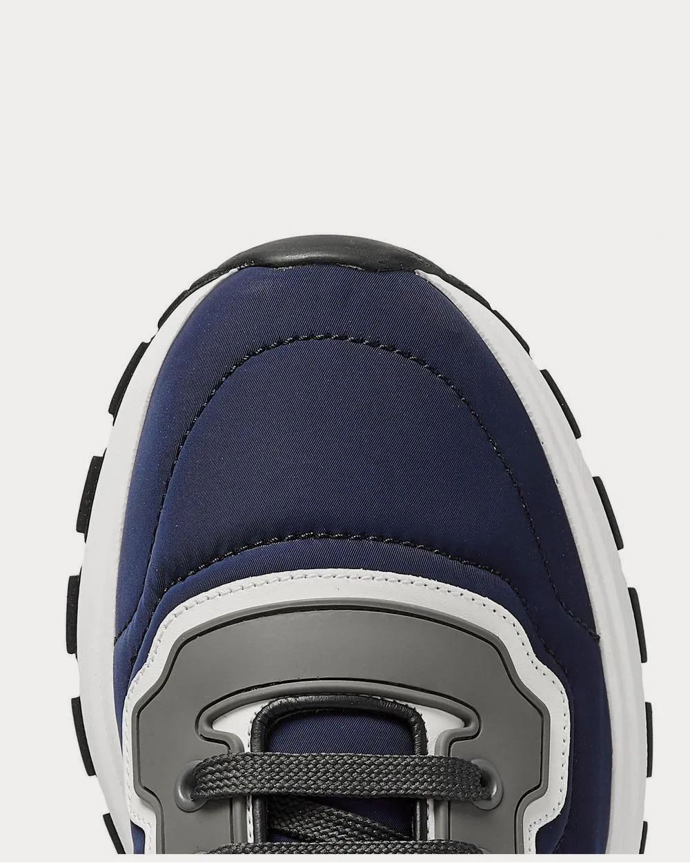 Match Race Panelled Nylon, Leather and Rubber  Navy low top sneakers